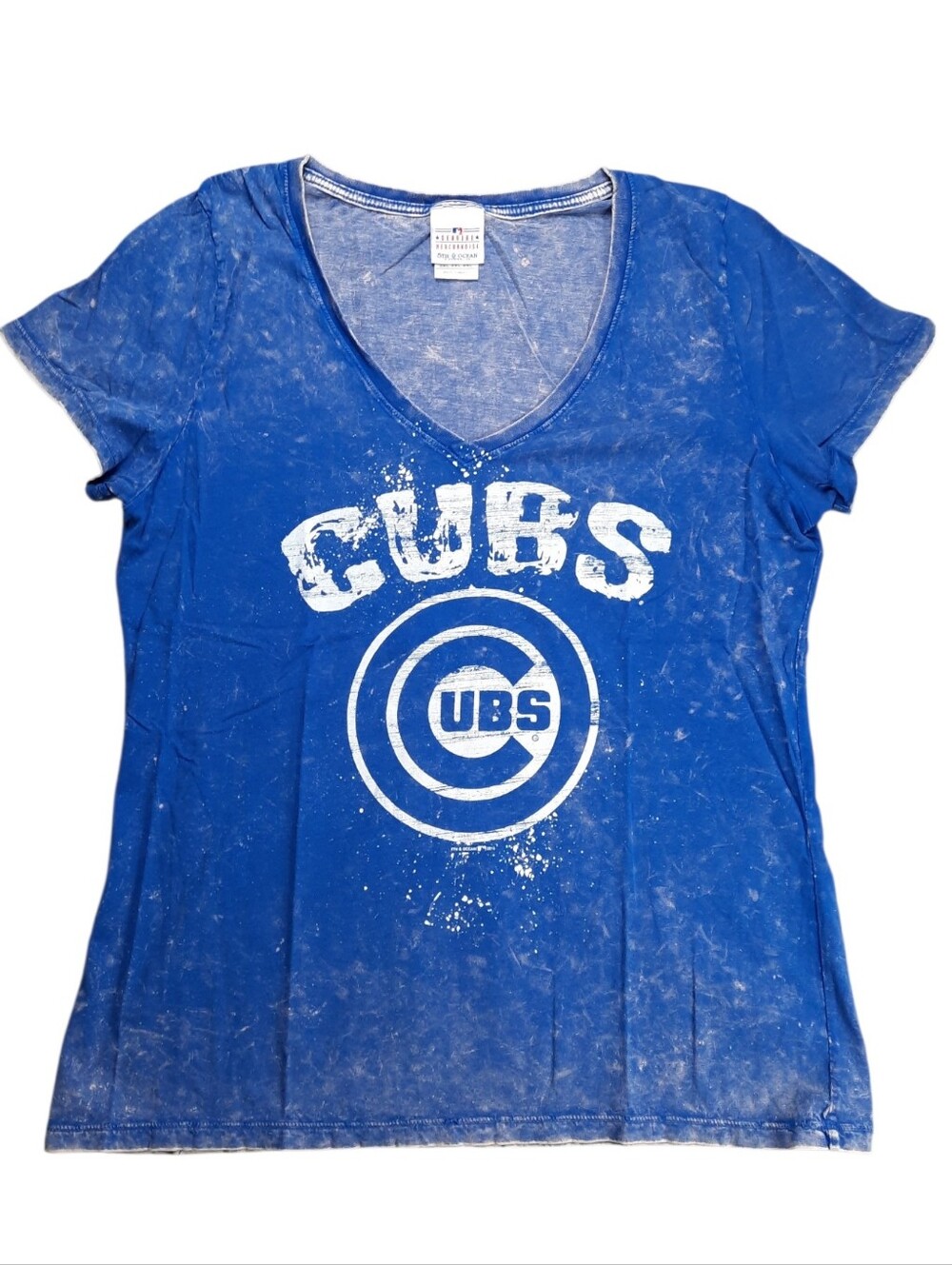5th & Ocean MLB Chicago Cubs Graphic V-neck Tee SZ 2XL